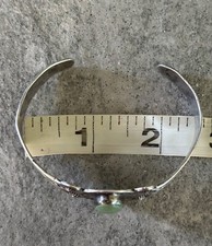 Old FRED HARVEY ERA Navajo Turquoise WHIRLING LOG REPOUSSE Sterling Bracelet - Additional view 11