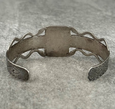 FRED HARVEY ERA  Navajo Turquoise RATTLESNAKE WHIRLING LOG Sterling Bracelet-LRG - Additional view 7
