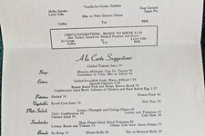 Santa Fe Railroad Menu Fred Harvey Service Houston Texas Railway Dining Car - Additional view 6