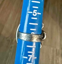 Fred Harvey Era Ornate Greasy Green Turquoise & Sterling Ring  5.75 - Additional view 10