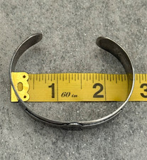 OLD FRED HARVEY ERA Navajo THUNDERBIRD silver Bracelet 27.5g 6.9 in - Additional view 12