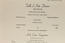 Santa Fe Railroad Dinner Menu Fred Harvey Service Railway Dining Car New Mexico - Additional view 4