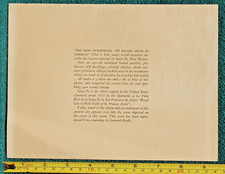 Santa Fe Railroad Dinner Menu Fred Harvey Service Railway Dining Car New Mexico - Additional view 6