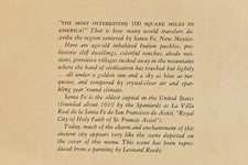 Santa Fe Railroad Dinner Menu Fred Harvey Service Railway Dining Car New Mexico - Additional view 8