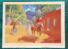 Santa Fe Railroad Dinner Menu Fred Harvey Service Railway Dining Car New Mexico - Additional view 9