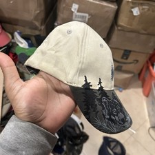 Yellowstone Hat Cap Strap Back Embroidered National Park USA Outdoors Mens Wolf - Additional view 5