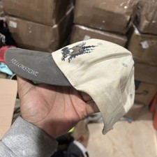 Yellowstone Hat Cap Strap Back Embroidered National Park USA Outdoors Mens Wolf - Additional view 6