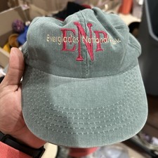 Everglades Hat Cap Strap Back Embroidered National Park USA Outdoors Mens Wolf