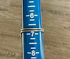 Fred Harvey Era Irregular Shape Greasy Green Turquoise & Sterling Ring  6.75 - Additional view 7