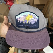 Yosemite Hat Cap Snap Back Embroidered National Park USA Outdoors Mens Rope - Additional view 1