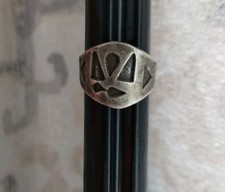 Vintage Fred Harvey Era Southwestern 925 Sterling Ring Thunderbird - Additional view 2