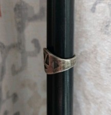 Vintage Fred Harvey Era Southwestern 925 Sterling Ring Thunderbird - Additional view 4