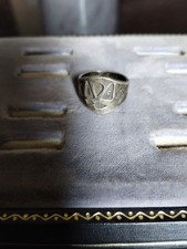 Vintage Fred Harvey Era Southwestern 925 Sterling Ring Thunderbird - Additional view 8