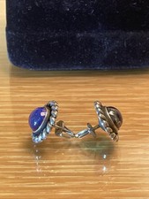 VTG Fred Harvey Era Sterling Silver Dragon's Breath Ring Earrings Bracelet Set - Additional view 16