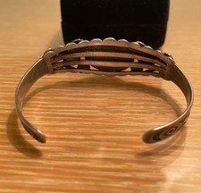 VTG Fred Harvey Era Sterling Silver Dragon's Breath Ring Earrings Bracelet Set - Additional view 4