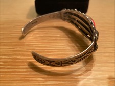 VTG Fred Harvey Era Sterling Silver Dragon's Breath Ring Earrings Bracelet Set - Additional view 9