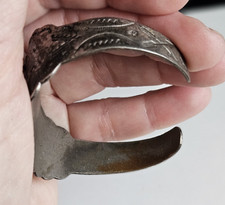 vintage fred harvey era unsigned turquoise cuff bracelet OLDER 7