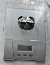 vintage fred harvey era unsigned turquoise cuff bracelet OLDER 7