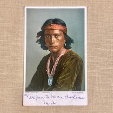 Lot of 7 SW NATIVE AMERICAN Vintage Postcards FRED HARVEY Tuck OILETTE c.1907 - Additional view 5