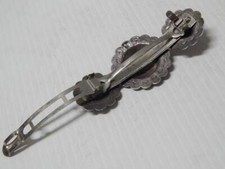 c1930s COIN / STERLING SILVER VINTAGE FRED HARVEY NAVAJO HAIR BARETTE RARE 2FIND - Additional view 3