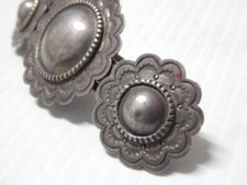 c1930s COIN / STERLING SILVER VINTAGE FRED HARVEY NAVAJO HAIR BARETTE RARE 2FIND