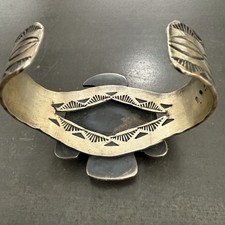 TURQUOISE THUNDERBIRD CUFF BRACELET VIRGIL BEGAY STERLING SILVER NATIVE NAVAJO - Additional view 3