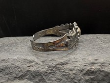 Vintage Early Fred Harvey Sterling Silver Thunderbird Native Cuff Bracelet 925 - Additional view 8