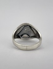 Vtg Fred Harvey Style Sterling Silver Lasso Horse Equestrian Stamped Band Ring - Additional view 4