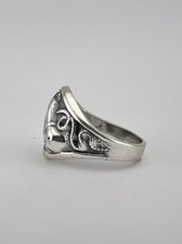 Vtg Fred Harvey Style Sterling Silver Lasso Horse Equestrian Stamped Band Ring - Additional view 6