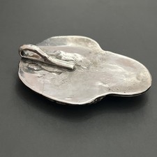 Early Old Pawn Native American Sterling Silver Fred Harvey Turquoise Pendant - Additional view 6