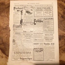 1911 Santa Fe deluxe Fred Harvey Indian California ATSF Train Railway Print Ad - Additional view 5