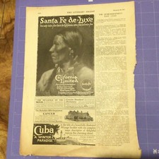 1911 Santa Fe deluxe Fred Harvey Indian California ATSF Train Railway Print Ad - Additional view 6