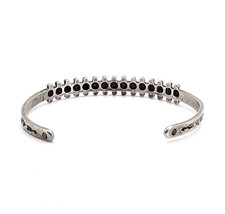 Vintage Sterling Silver Fred Harvey Era Zuni Small Dome Row Bracelet 925 - Additional view 2