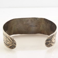 Native American Fred Harvey Cerillos Turquoise Sterling Silver Cuff Bracelet - Additional view 9