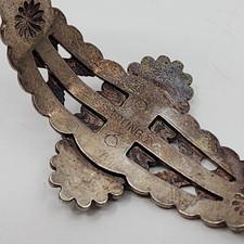 Fred Harvey Era OLD Vintage Sterling Silver & Turquoise Cuff Bracelet 6