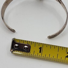 Fred Harvey Era OLD Vintage Sterling Silver & Turquoise Cuff Bracelet 6
