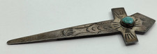 Navajo Vintage Fred Harvey Era Sterling Turquoise Bookmark - Additional view 1
