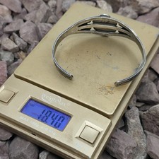 Early Old Vintage Fred Harvey Era Sterling Silver Turquoise Cuff Bracelet - Additional view 8