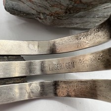 Vintage TRIPLE SHANK 7-STONE TURQUOISE FRED HARVEY ERA cuff bracelet 7