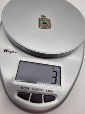 Vtg Fred Harvey Era Thunderbird Tab Turquoise Sterling Silver 1