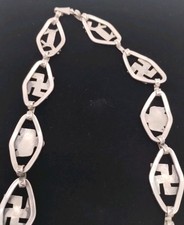 Vintage OLD PAWN Native American Handmade Silver Necklace Fred Harvey Era? - Additional view 12