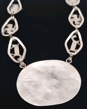 Vintage OLD PAWN Native American Handmade Silver Necklace Fred Harvey Era? - Additional view 9