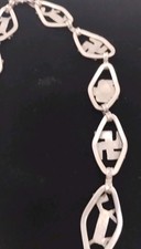 Vintage OLD PAWN Native American Handmade Silver Necklace Fred Harvey Era? - Additional view 10