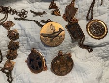 Vintage Southwestern Copper Jewelry Bennett Bolo Renoir Fred Harvey Bell Trading - Additional view 4