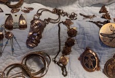 Vintage Southwestern Copper Jewelry Bennett Bolo Renoir Fred Harvey Bell Trading - Additional view 7