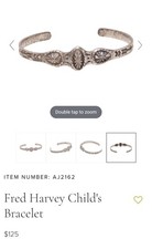 Native American Fred Harvey Child's / Toddler's Cuff Bracelet - Additional view 6