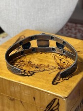 Fred Harvey era sterling silver turquoise cuff bracelet - 7 Inch - Additional view 2