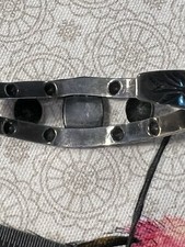 Fred Harvey era sterling silver turquoise cuff bracelet - 7 Inch - Additional view 7