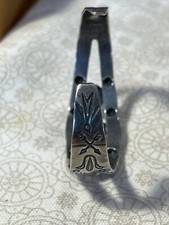 Fred Harvey era sterling silver turquoise cuff bracelet - 7 Inch - Additional view 8