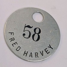 Fred Harvey No. 58 Baggage Check